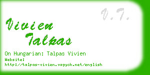 vivien talpas business card